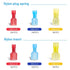 TICONN 800 Pcs Nylon Spade Quick Disconnect Connectors Kit, Electrical Insulated Terminals, Male and Female Spade