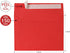 Red Envelopes, 50 Pack, 5 x 7 Inch A7 Card Envelopes for Invitations, Weddings, Birthdays, Personal Gifts