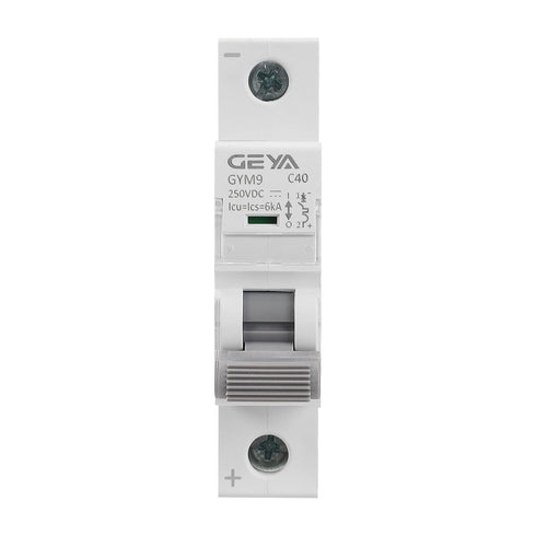 Mini Circuit Breaker DC,Din Rail 6KA DC MCB (1P 40A 250VDC)