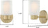 6227800 Westinghouse Sylvestre One-Light Indoor Wall Fixture, Brushed Nickel Finish with Frosted Seeded Glass