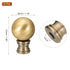 30mm 2pcs 1/4-27 Inch PATIKIL Lamp Shade Finial, Lamp Finials Caps Knob with Removable Base Threaded Alloy Solid Lamp