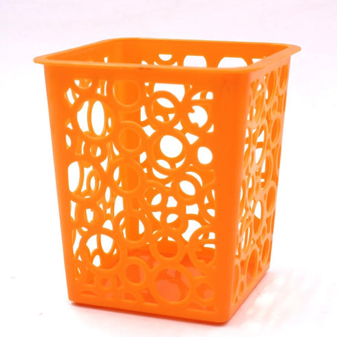 Desktop Office Storage Organizer, Hollow Pen Pencil Holder Basket, Set of 4