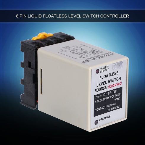 C61F-GP Floatless Level Switch AC220V 50/60HZ Liquid Controller with Base