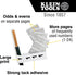 56250 1-48 Klein Tools Wire Marker Book for Cable Management, Electric Panel Organization Wire Label Stickers, Numbered