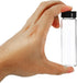 PATIKIL 12 Pack 40mL Round Glass Reagent Media Bottle with Plastic Screw Cap for Lab, Clear