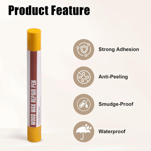 Winfox 20 Wood Filler Sticks, Colors Wood Repair Wax Crayons with Scraper, Wood Touch Up Markers for Repairing