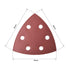 uxcell Detail Sander Sandpaper, Triangular Sanding Paper, Hook and Loop Sanding Pads, Triangle Oscillating Multi Tool, 600 Grits 6 Holes, 15pcs