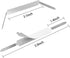 QYH Self-Adhesive Prong Paper Fasteners - 1 inch Capacity, 130 Fasteners/Box