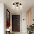 3-Light KEESFU Kitchen Flush Mount Ceiling LightModern Round Track Lighting FixturesDirectional Ceiling Spot Light