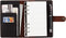 Leather Journal Refillable Writing Notebook, A6 Personal Size, 6 Ring Binder Spiral Notebook, Handmade Genuine Leather