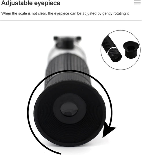VGVGV 4-in-1 Brix Refractometer, Hand Held Optical Freezing Refractometer Concentration of Urea with ATC for Car