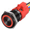 APIELE 19mm Momentary Push Button Switch On Off Aluminium Alloy 12V LED Angel Eye Head with Wire Socket