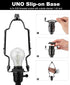 Adjustable Lamp Shade Harp Holder Kit, 8 9 10 Inch for Table and Floor Lamps, Heavy Duty Bracket with Adapter
