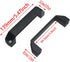 FDXGYH 2pcs Aluminium Alloy Handle Black Rectangular Pull Handle, 120mm Industrial Cabinet Hardware
