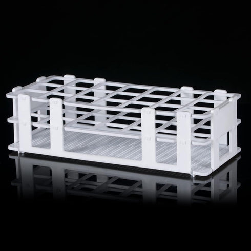 Eowpower 3Pcs Plastic Lab Test Tube Rack Storage Stand Holder Detachable for 30mm Test Tubes (21 Hole)