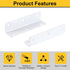 4Pcs 0.98"x0.98"x3.94" (25x25x100mm, uxcell L-Shaped Brackets Corner Brace, Corner Bracket Shelf Bracket Right Angle