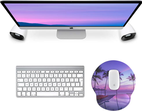 eulps Mouse Pad with Wrist Support, Ergonomic Gel Mouse Pad with Wrist Rest, Comfortable for Laptop, Pain Relief