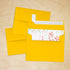 LUXPaper A2 Invitation Envelopes | Peel & Press | Sunflower Yellow | 4 3/8" x 5 3/4" | 80lb. Text | 50 Qty