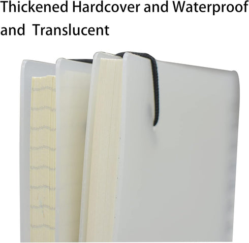 Yansanido Spiral Notebook, 3 Pcs A5 Thick Plastic Frosting Hardcover Graph Paper Journals for Study and Notes - 160