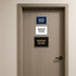 Durable Classic Framed Server Room Sign - Medium Size (Black)