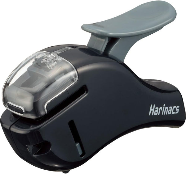 Kokuyo Harinacs Handheld Staple-Free Stapler, Portable Compact Alpha, Black, Japan Import, Up to 5 Sheets (SLN-MSH305DB)