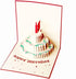 ONQendDv 3D Cards, Assorted Greeting Cards for Occasions Birthday Cards Cake Happy Birthday Greeting Invitation Cards