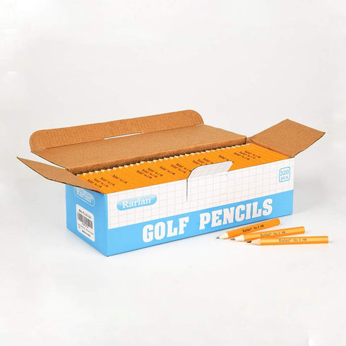 Golf Pencils, 2 HB, Pre-Sharpened, 320 Count Bulk Pack by Rarlan