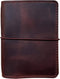 newestor Travelers Notebook Cover, Passport Size with Inner Pockets, Card Slots, and Pen Holder, Dark Brown