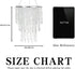 8.6 inches Sparkling Iridescent Beaded Chandeliers Diameter for Wedding Centerpiece Living Room Bedroom Event Party