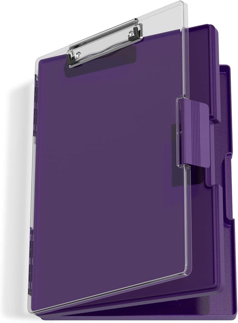 Hongri 8.5 x 11 Clipboard with Storage, Heavy Duty Nursing Clipboards with Dual Compartment for Work and School Supplies