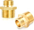 3/4" GHT Male x 1" NPT Male LF Brass Garden Hose Fittings, Connectors Adapter, Pack of 2