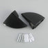 Alise 2 Pcs Adjustable Brackets for Board/Glass Floating Shelf, Wall Mount Support Holder Accessories (Black Finish)