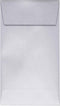 LUXPaper #5 1/2 Coin Envelopes, 80 lb. Silver Metallic, 50 Pack, 3 1/8 x 5 1/2 for Coin Collections