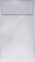 LUXPaper #5 1/2 Coin Envelopes, 80 lb. Silver Metallic, 50 Pack, 3 1/8 x 5 1/2 for Coin Collections