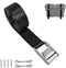 Battery Tie Down Straps for Boats, Stainless Steel Cam Buckle Straps, Cooler Tie Down Kit with Brackets and Screws
