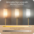 Dimmable Bulb 3000K-6500K, DE06LD05W1 Floor Lamp for Living Room with Remote and Foot Switch, Standing Tall Lamp