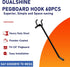 60PCS Heavy Duty Black Pegboard Hooks, 6 Inch Pegboard Wall Hook for Kitchen Store Organizer