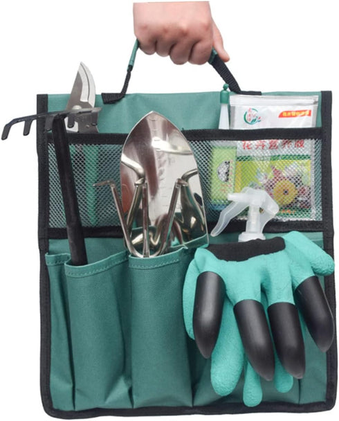 Multifunctional Rolling Garden Tool Storage Bag - Oxford Pouch Organizer