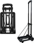 VDHU Folding Hand Truck Lightweight Portable Cart, 2 Wheels Fold Up Hand Cart