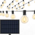 Sunlitec Solar String Lights Waterproof LED Indoor/Outdoor Hanging Umbrella Lights with 30 Bulbs
