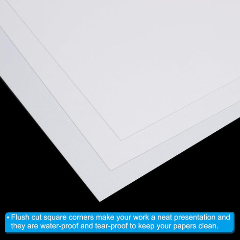 PATIKIL 20 Pcs Clear PVC Binding Covers, 20 Mil Un-Punched A4 Letter Size Protectors for Business Office Document