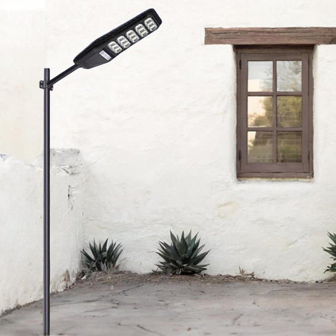 IEUDNS Solar Street Light Extension Mounting Arm,Street Light Pole Yard Waterproof Pole Mounting Bracket for Outdoor