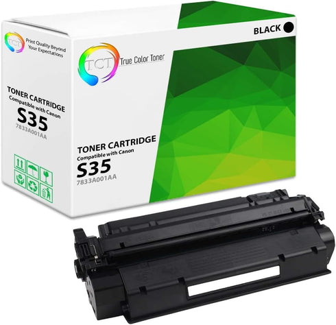 TCT Premium Compatible Toner Cartridge Replacement for Canon S35 7833A001AA Black, Works with ImageClass Printers