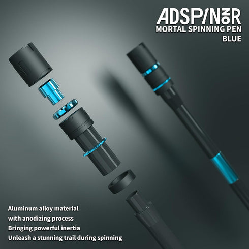 Mr. Nope Weighted Mortal Spinning Pen Mod Advanced Trick Spin Pen for Precision & Practice Heavier, Balanced, Anti-Slip