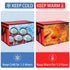 1-Pack CIVJET Insulated Food Delivery Bag with Hard Bottom, XXX-Large Insulated Reusable Grocery Cooler/Hot Bags, Tote