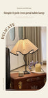 3 Bedside Table Lamp, Color Temperatures Petals Desk Lamp Decorative Modern Table Lamps with Lampshade Nightstand Lamp