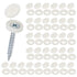M METERXITY 100-Pack Plastic Hinged Screw Cover Caps, 5mm Shutter Screws with Caps, Fold