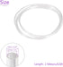 DMiotech 2.5mmx4mm Pneumatic Tubing, 2 Meters/6.6ft Transparent PU Line Hose Tube for Water Fluid Transfer