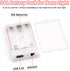Pack 4.5V Pack Battery for Neon Signs, Output, White, LED Neon Battery with Strong Adhesive, Portable Power for Outdoor