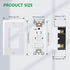 GFCI Outlet, Tamper Resistant Receptacle with Combination Switch, ETL Listed, White (TR&WR15Amp)